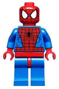 Spider-Man Minifigure - Spider-Man with black web pattern and red hips - sh115