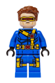 Cyclops with a blue outfit, bright light orange belts and printed legs - sh1160