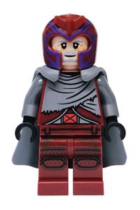 Magneto Minifigure - Magneto wearing a dark red outfit with a flexible rubber cape - sh1167