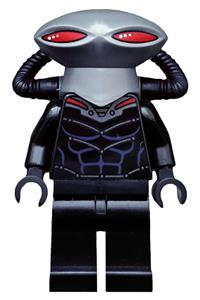 Black Manta Minifigure - Black Manta with flat silver helmet - sh160