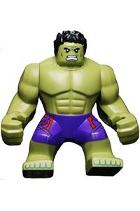 Big Figure Hulk with back hair and dark purple pants with Avengers logo sh173
