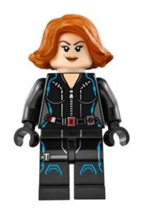 Black Widow Minifigure - Black Widow with short hair - sh186