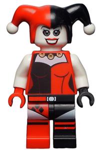 Harley Quinn Minifigure - A minifigure of Harley Quinn with white arms - sh199