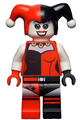 A minifigure of Harley Quinn with white arms - sh199