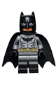 Batman with dark bluish gray suit, gold belt, black hands, spongy cape, black boots - sh204