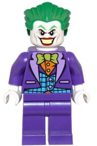 The Joker Minifigure - The Joker wearing a blue vest with a dual-sided head - sh206