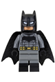 Batman with Dark Bluish Suit, Gold Belt, Black Hands, Spongy Cape, Large Bat Logo - sh218