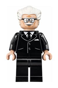 Alfred Pennyworth Minifigure - Alfred Pennyworth with white hair - sh237