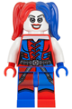 Harley Quinn - blue and red hands and pigtails - sh260