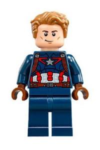 Captain America with detailed suit and dark brown eyebrows sh264