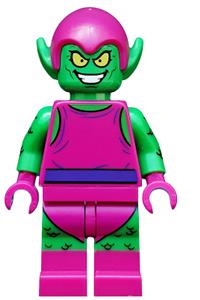 Green Goblin Minifigure - Green Goblin wearing a magenta outfit - sh271