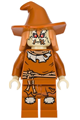 Scarecrow with a dark orange floppy hat - sh275