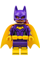 Batgirl with yellow cape and dual sided head with smile/annoyed pattern - sh305