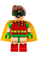 Robin with green glasses and a smile/scared pattern on the face - sh315