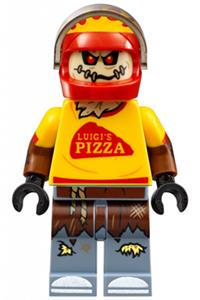 Scarecrow Minifigure - Scarecrow wearing  pizza delivery outfit - sh332