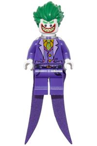 The Joker Minifigure - The Joker wearing long coattails, smile with pointed teeth grin, neck bracket - sh353
