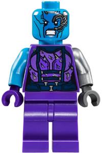 Nebula Minifigure - Nebula wearing torn outfit with an angry expression - sh386