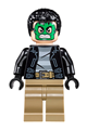 Masked robber - green mask, striped shirt - sh421