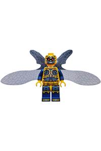 Parademon Minifigure - Parademon with bright light orange color and extended wings - sh431