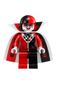 Harley Quinn Minifigure - Harley Quinn wearing a cannonball suit - sh453