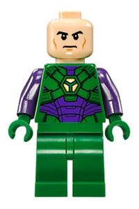 Lex Luthor, green and dark purple light armor sh459