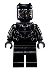 Black Panther Minifigure - Black Panther with claw necklace - sh466