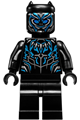 Black Panther with claw necklace and metallic blue highlights - sh478