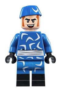 Captain Boomerang Minifigure - Captain Boomerang with blue outfit - sh491