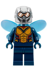 The Wasp Minifigure - Hope van Dyne's The Wasp equipped with trans-light blue wings - sh517a