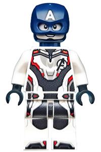 Captain America Minifigure - Captain America with white jumpsuit and helmet - sh560