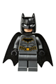 Batman with Dark Bluish Gray Suit with Gold Outline Belt and Crest, Mask and Cape - sh589