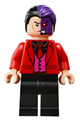 Two-Face - black shirt, red tie and jacket - sh594