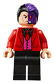 Two-Face - Black Shirt, Red Tie and Jacket - sh594
