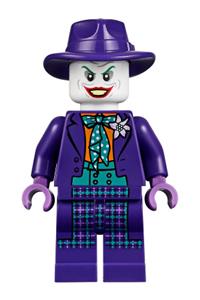 The Joker Minifigure - The Joker wearing a dark turquoise bow tie - sh608