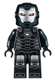 War Machine with black and silver armor with neck bracket - sh646