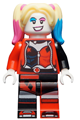 Harley Quinn with jacket open and corset - sh650