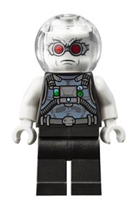 Mr. Freeze Minifigure - Mr. Freeze wearing pearl dark gray - sh662