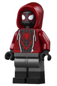 Spider-Man (Miles Morales) - Miles Morales as Spider-Man wearing a dark red hood - sh679