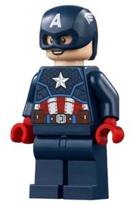 Captain America - dark blue suit, red hands, helmet sh686