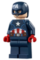 Captain America - dark blue suit, red hands, helmet - sh686