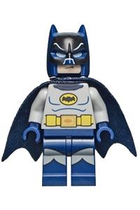 Batman Minifigure - Batman from the Classic TV Series with goggles and light bluish gray torso - sh703