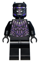 Black Panther, Claw Necklace, Dark Purple and Lavender Highlights - sh728