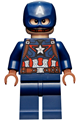 Captain America - Dark Blue Suit, Reddish Brown Hands, Helmet - sh736
