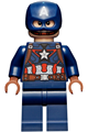 Captain America - dark blue suit, reddish brown hands, helmet - sh736