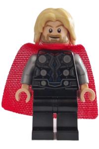 Thor Minifigure - Thor with a spongy cape with a single hole and black legs - sh804