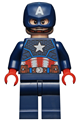 Captain America - dark blue suit, red hands, jet pack - sh818