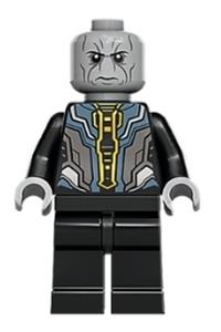 Ebony Maw Minifigure - Ebony Maw with a light bluish gray head - sh827