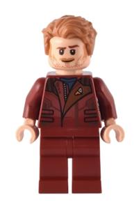 Star-Lord Minifigure - Star-Lord with dark red legs - sh834