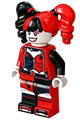 Harley Quinn with pigtails wearing dark azure and dark pink eye shadow - sh838