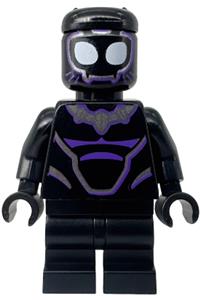 Black Panther Minifigure - Black Panther with black medium legs - sh865